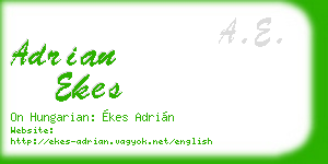 adrian ekes business card